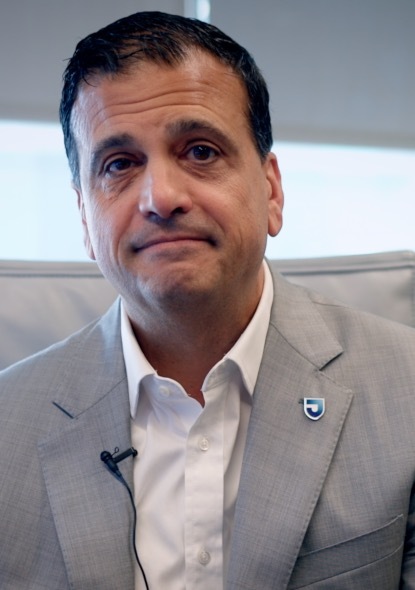 Bob Begliomini giving a testimonial