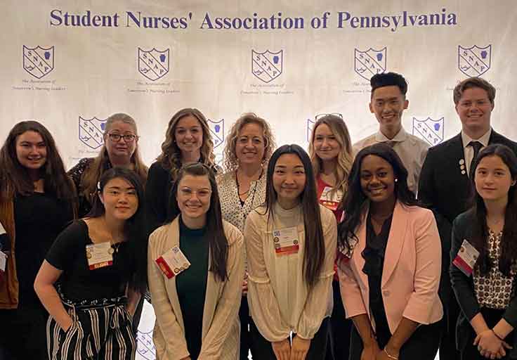 members of the 2021-2022 student nurses' association