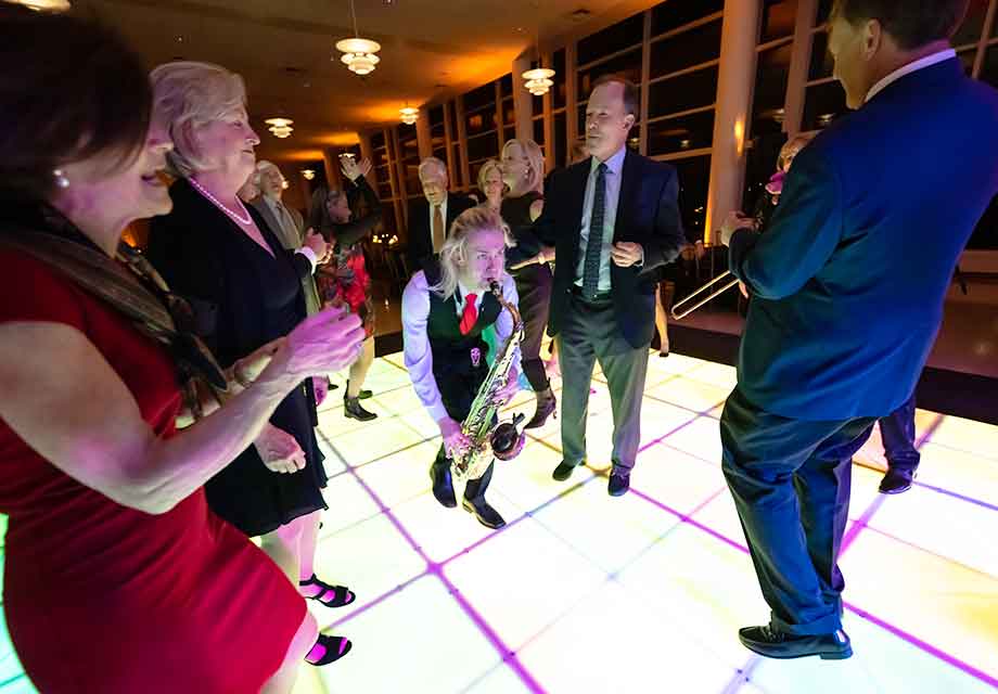 dancing at an event