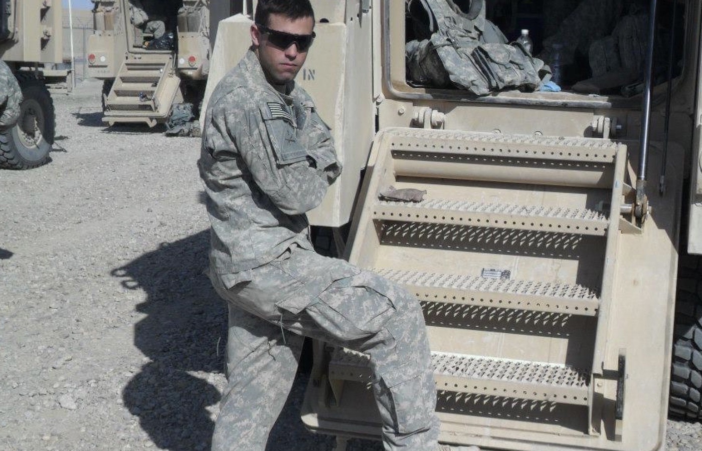 Brad Myers during his military service