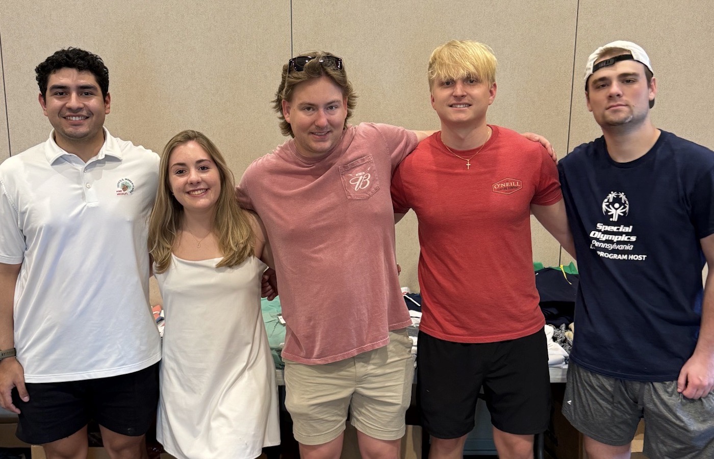Students involved in the annual business golf sale fundraiser